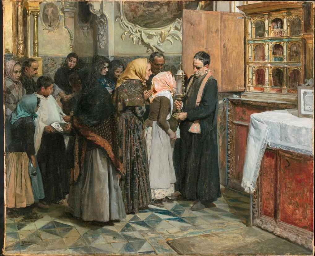 Il bacio del reliquiario - Museo di belle arti di Bilbao